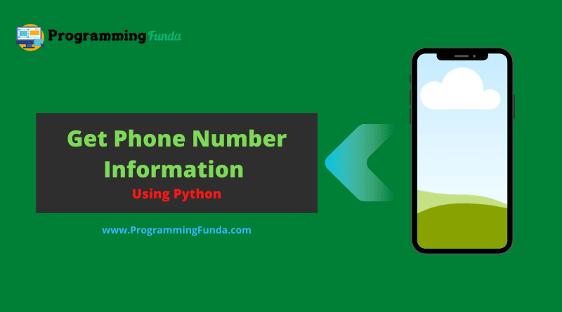 Get Phone Number Info Using Python