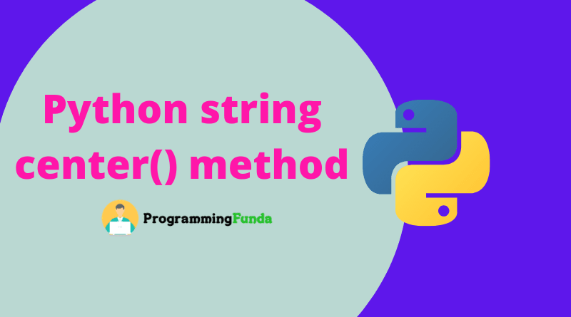 python string center() method