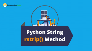 Python string rstrip