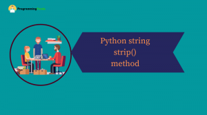 Python String strip