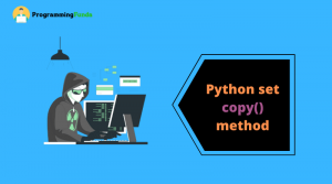 Python set copy