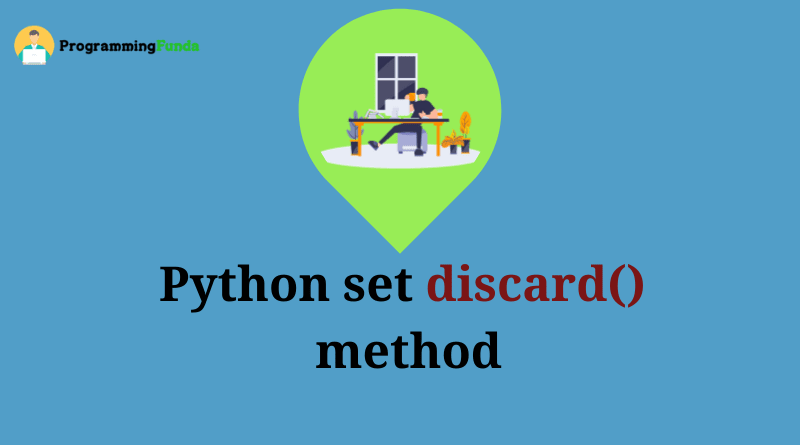 Python set discard