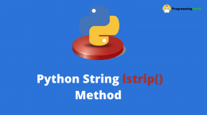 Python string lstrip