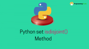 Python set isdisjoint