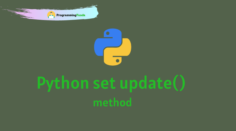 Python set update