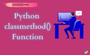 python classmethod function