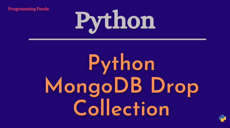Python MongoDB Drop