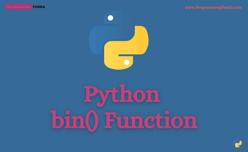 python bin function