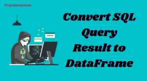 Convert SQL Query Result to Pandas DataFrame