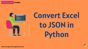 how to convert excel to json in python