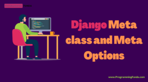 Meta class in Django Model