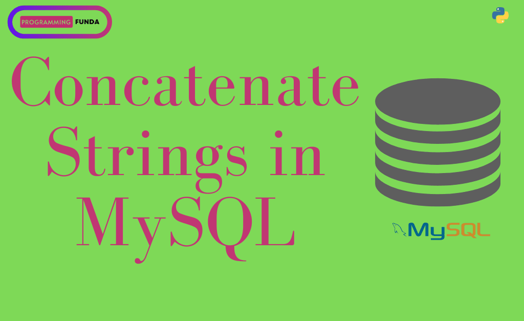 How to concatenate strings in MySQL