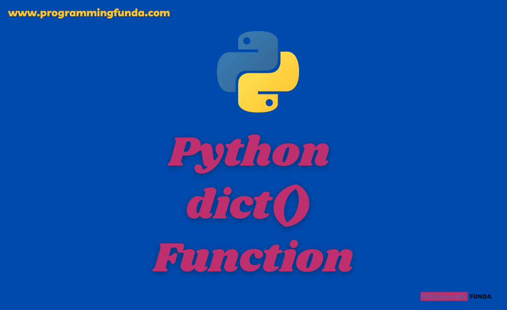 python dict function