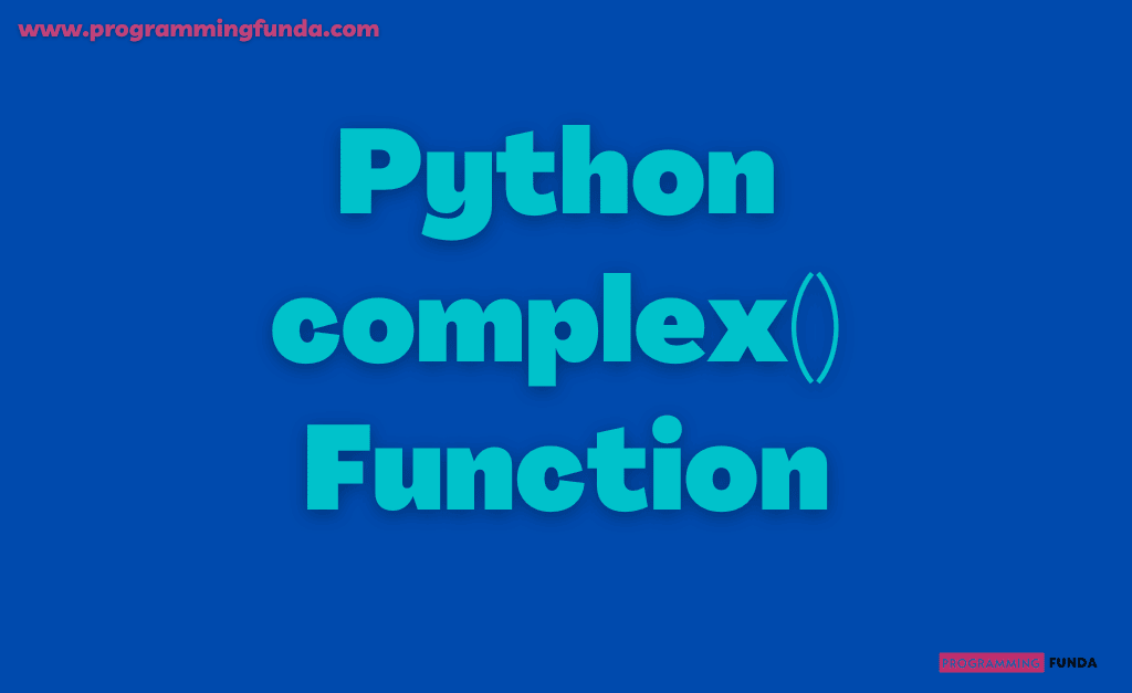 python complex function