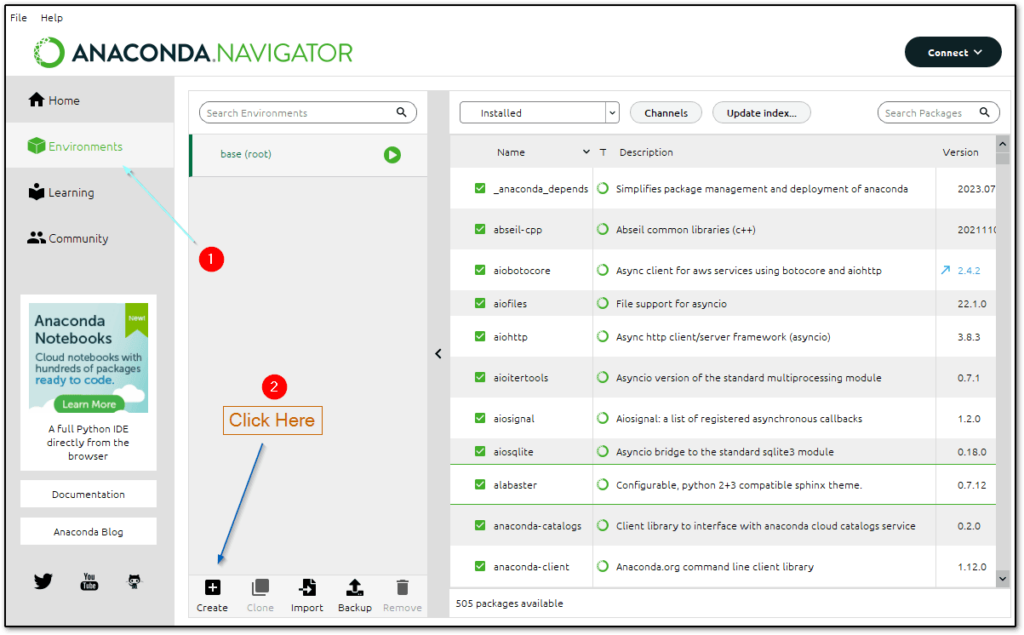 Create a Virtual Environment in Anaconda