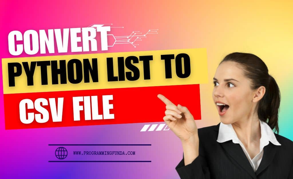 How to Convert a Python List to a CSV File